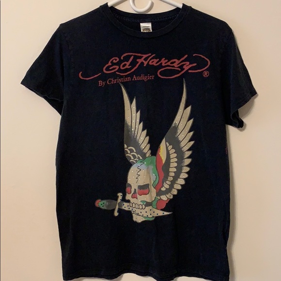 Ed Hardy Other - Ed Hardy Black Medium Tee Shirt